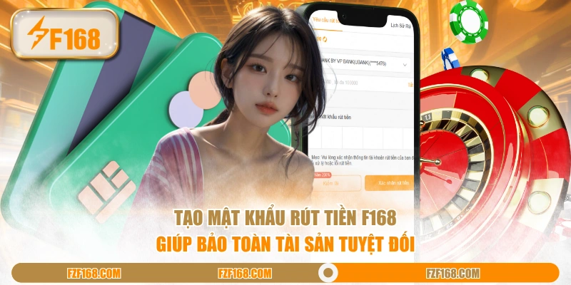 Tạo mật khẩu rút tiền F168 giúp bảo toàn tài sản tuyệt đối Tạo mật khẩu rút tiền F168 giúp bảo toàn tài sản tuyệt đối